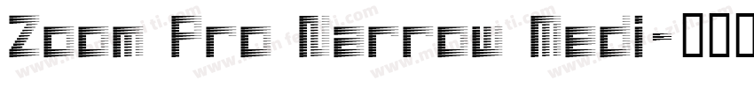 Zoom Pro Narrow Medi字体转换